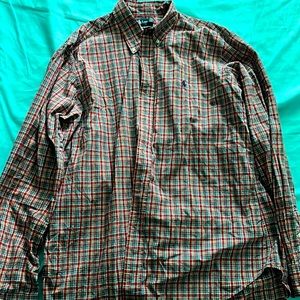 Ralph Lauren long sleeved plaid shirt